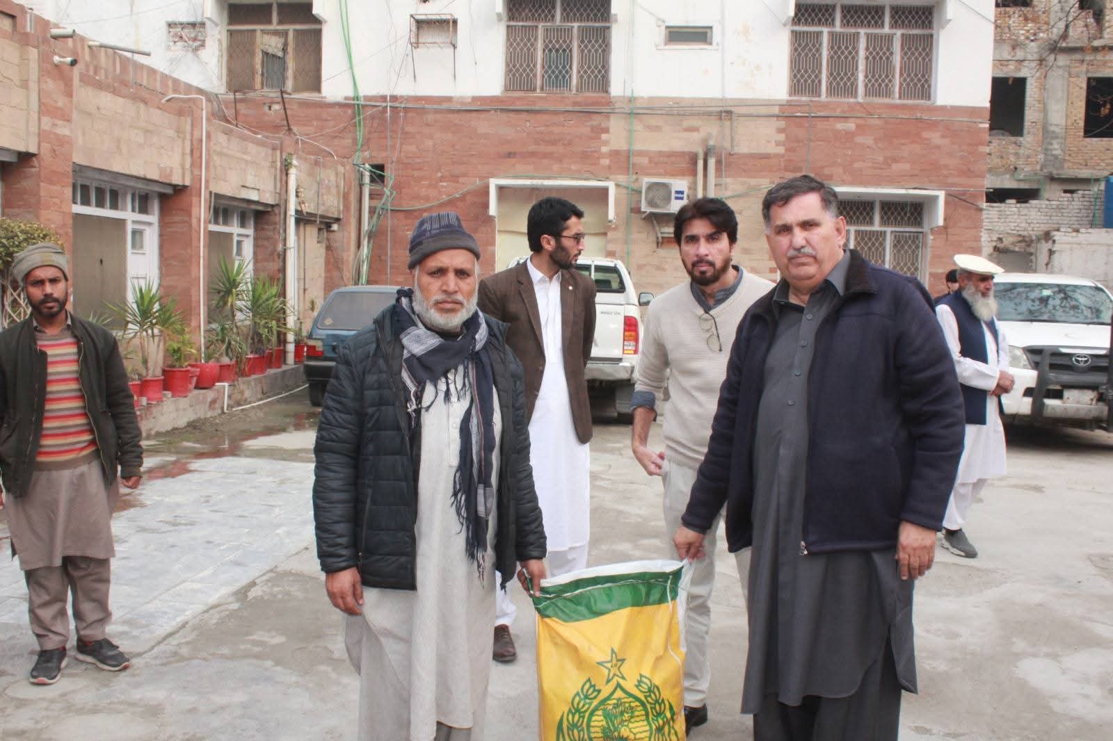 PRCS Khyber Pakhtunkhwa Chairman Distributes Food Packages Among Minority Community